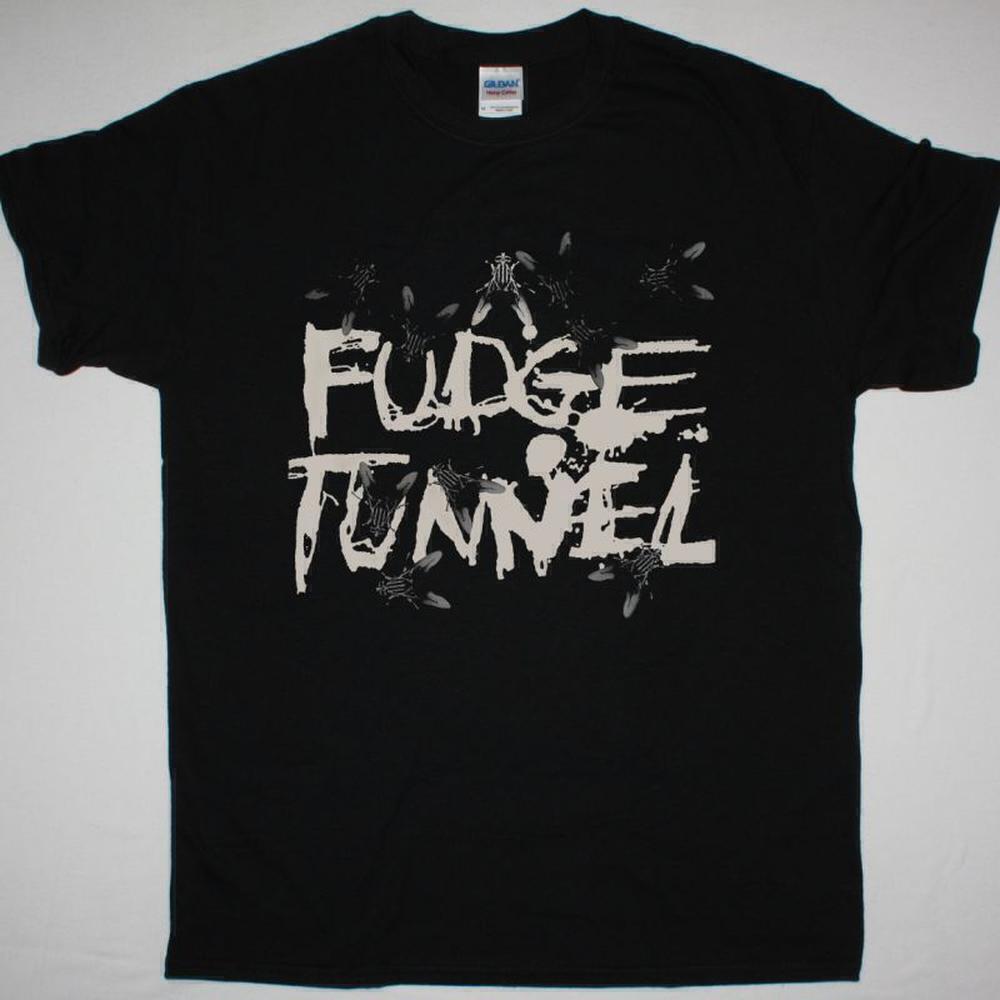 Fudge Tunnel Creep Diets 90s Rock Graphic New Black Band T-Shirt